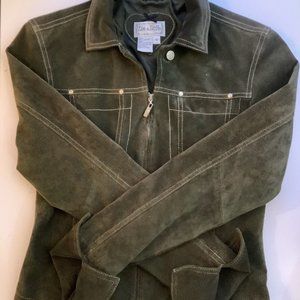 Washable suede jacket - Green - small